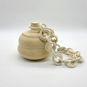 Treasure Chest with Double Porcelain Chain