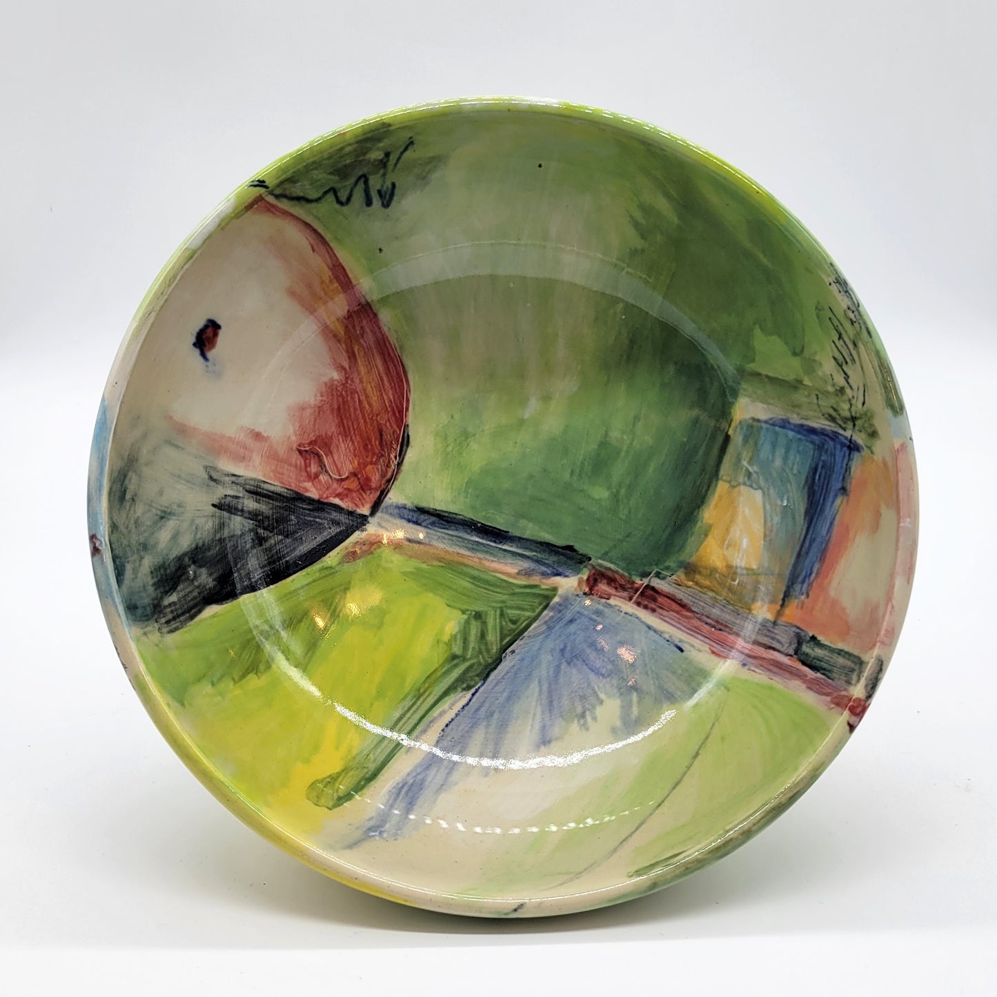 Large Art Serving Bowl