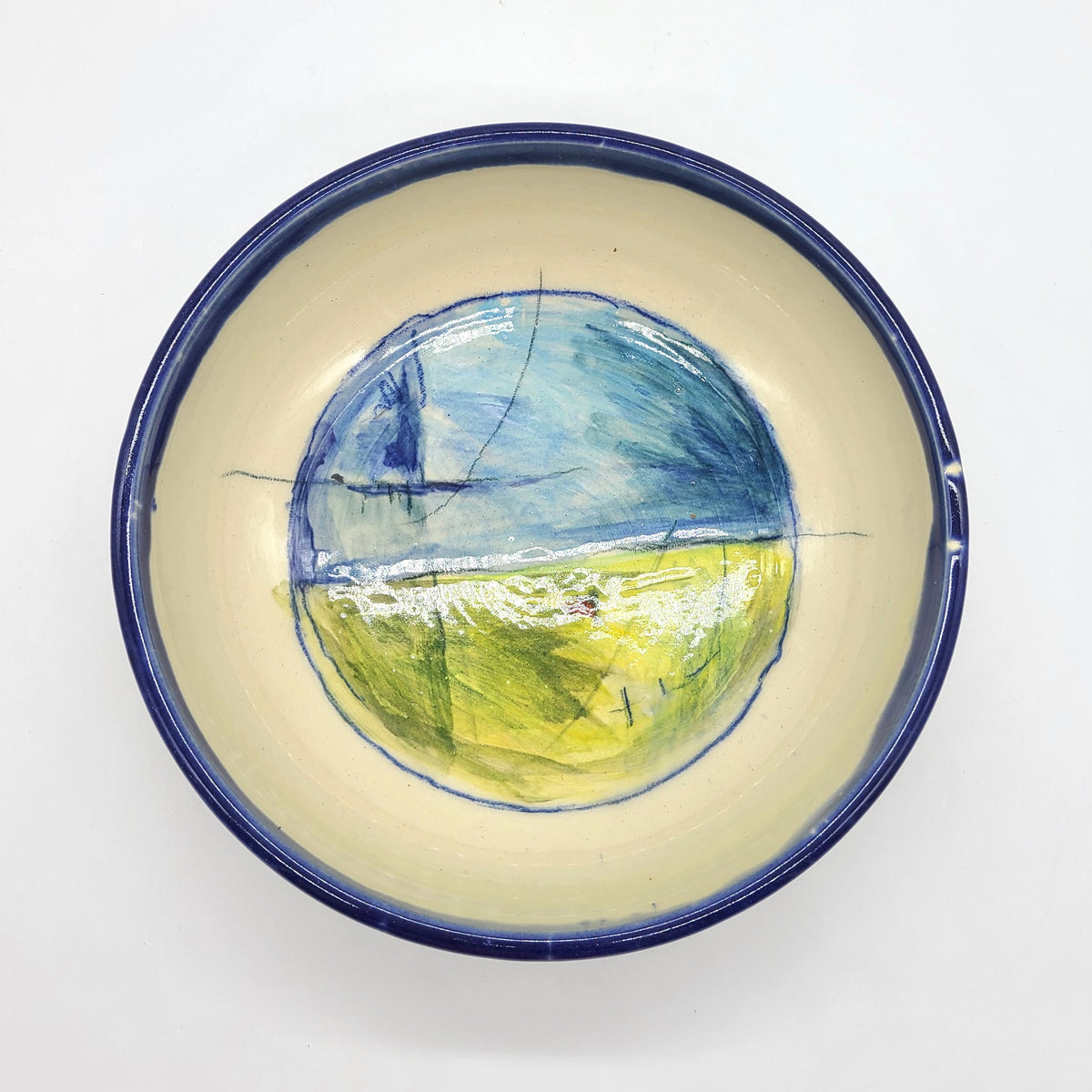 Large Art Serving Bowl