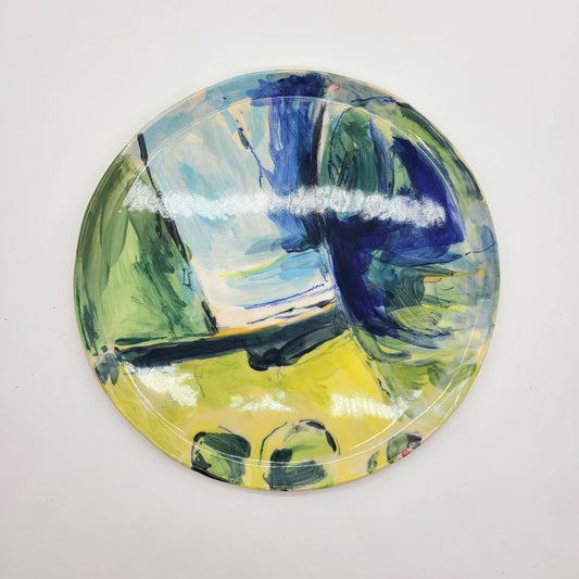 Large Flat Art Plates