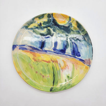 Large Flat Art Plates
