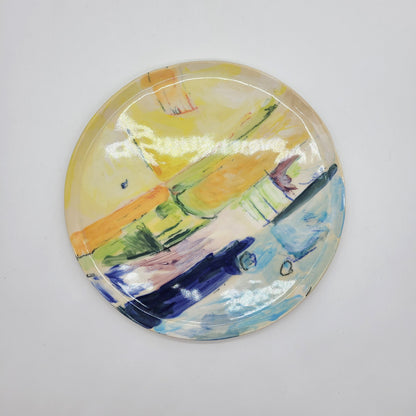 Large Flat Art Plates