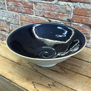 Deep Swirl serving bowl